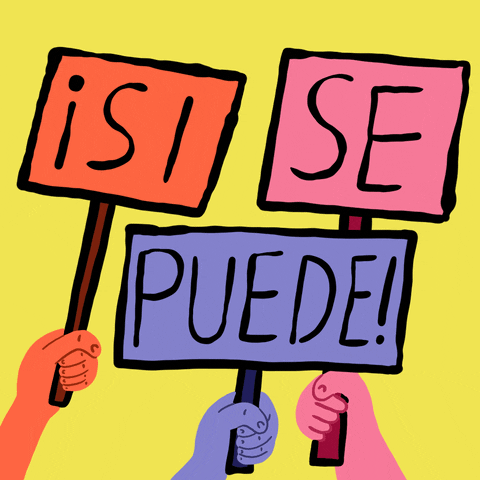 yes, protest, arizona, activism, we can do it, yes we can, yes you can, si se puede, heyheysu, ufw, dolores huerta, united farm workers of america, GIF, Animated GIF