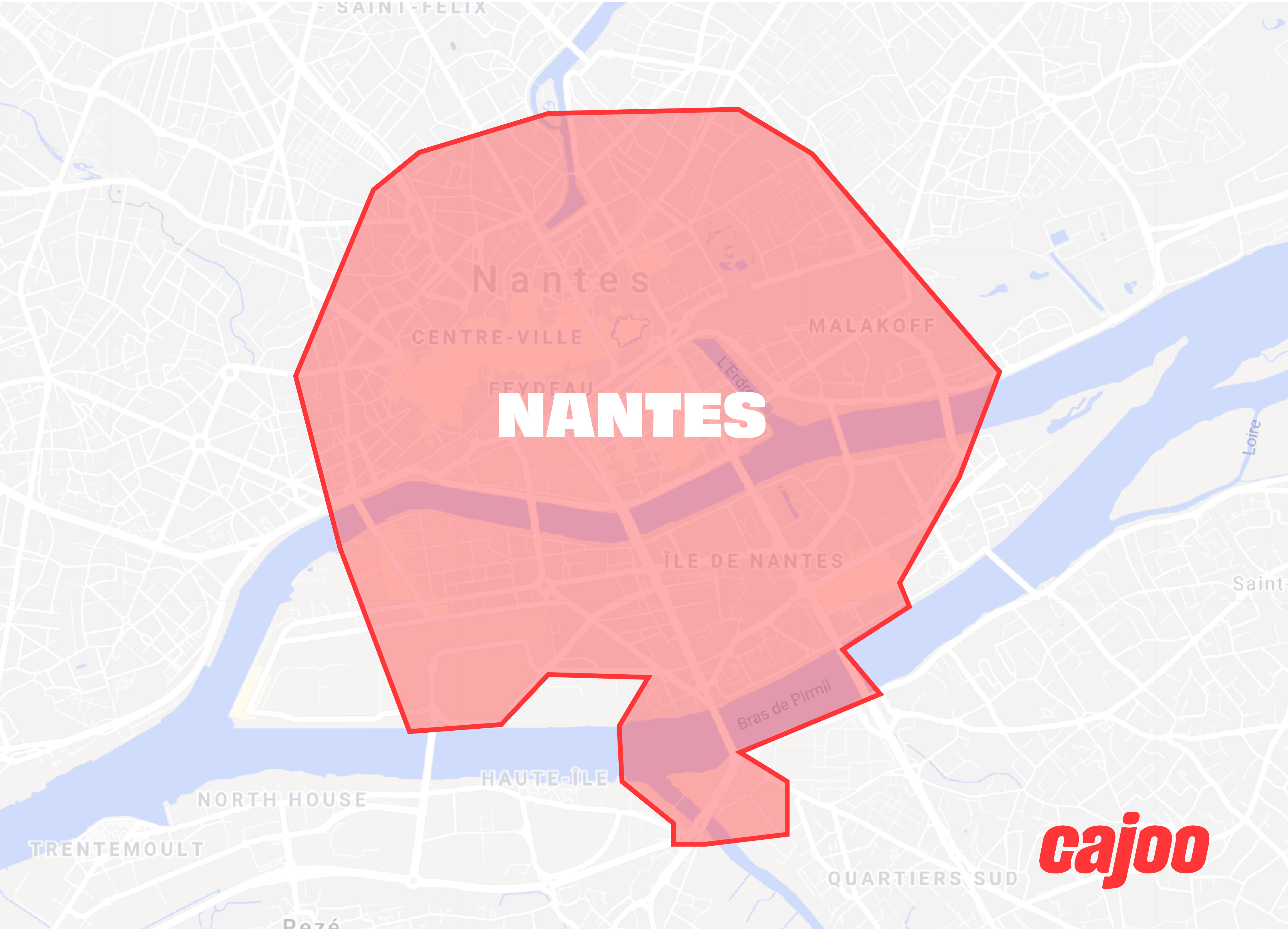 Carte de Nantes