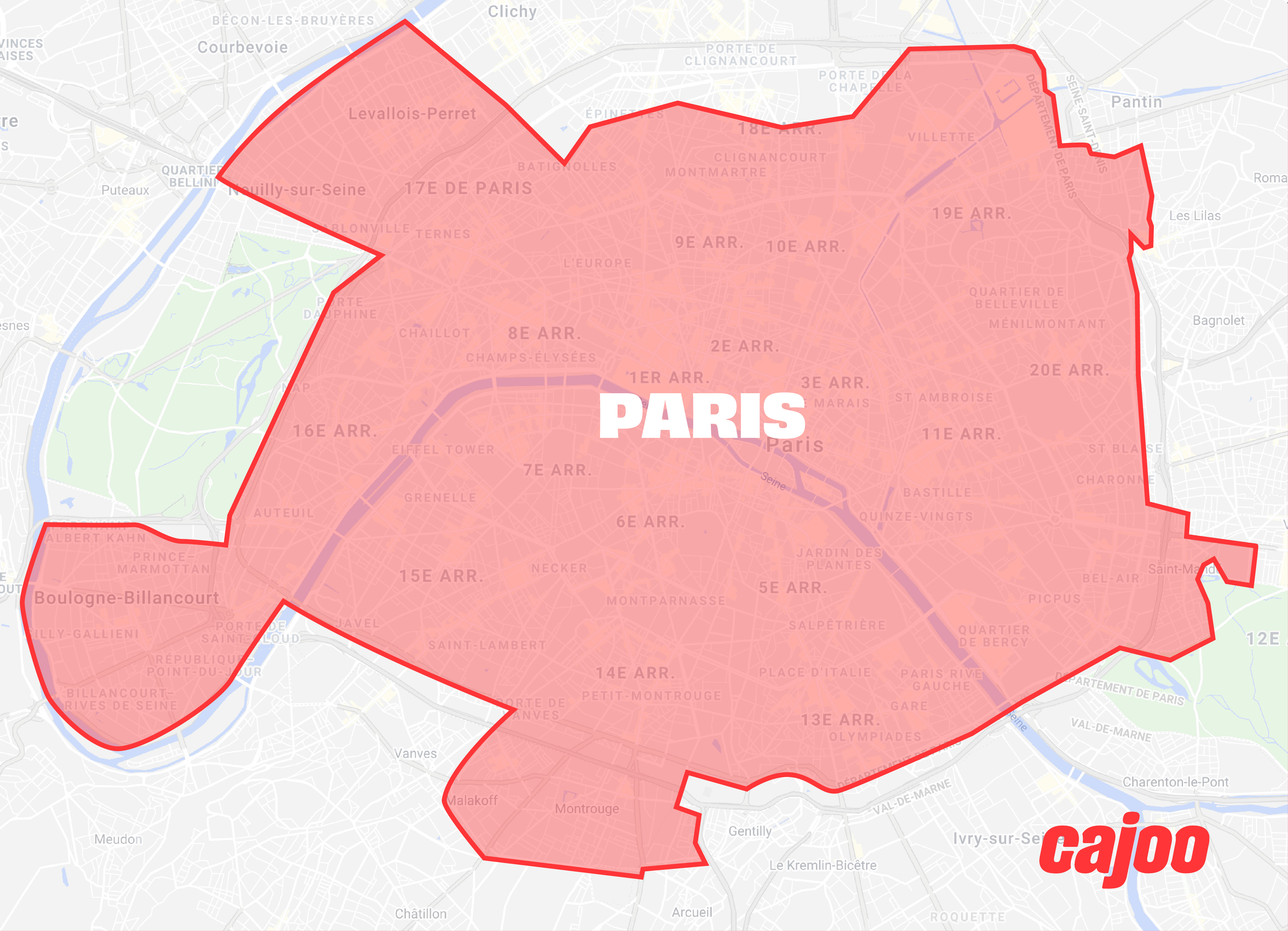 Carte de Paris