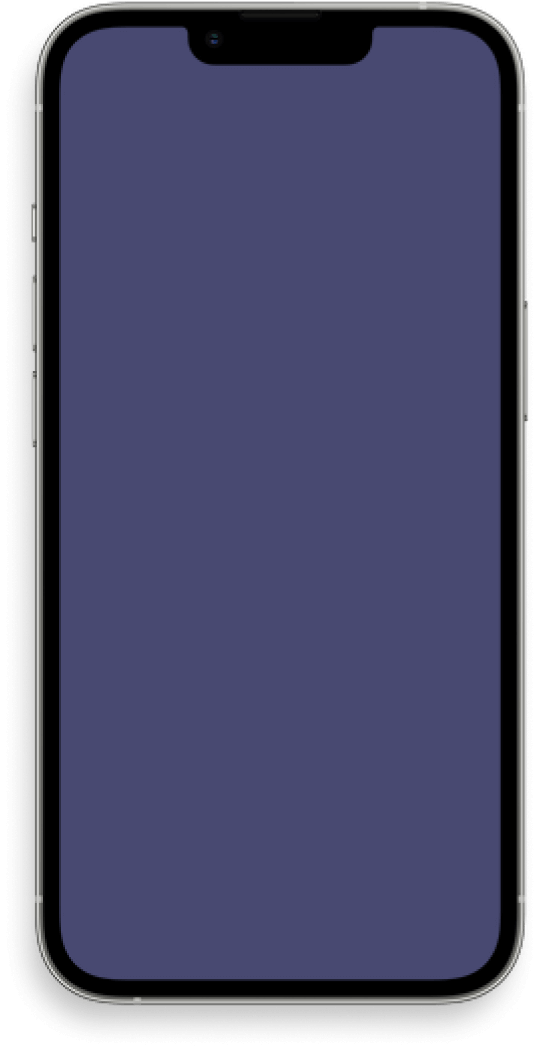 Mockup of a phone with a blue screen