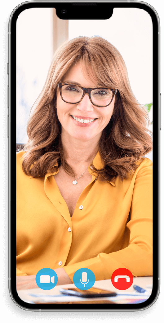 Video chat with a Youper therapist