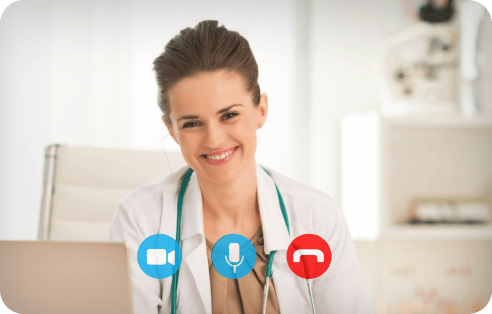 Video call with a Youper medical provider