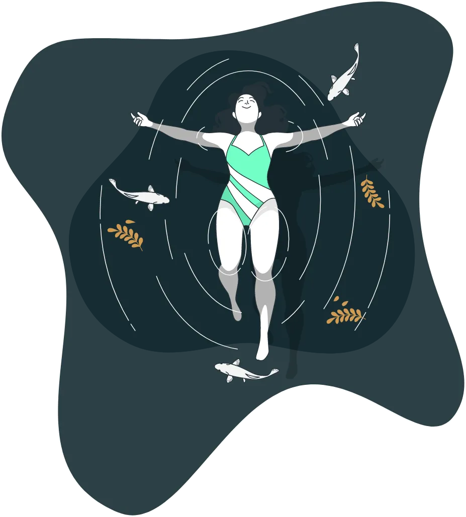 Calming Floating Person