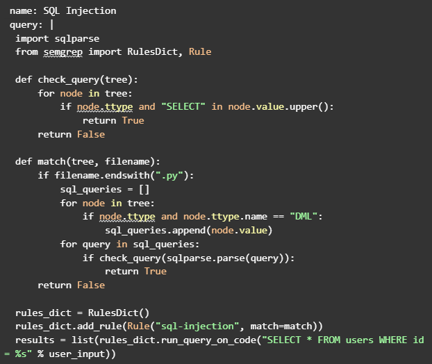 Semgrep rule that would identify this type of vulnerability