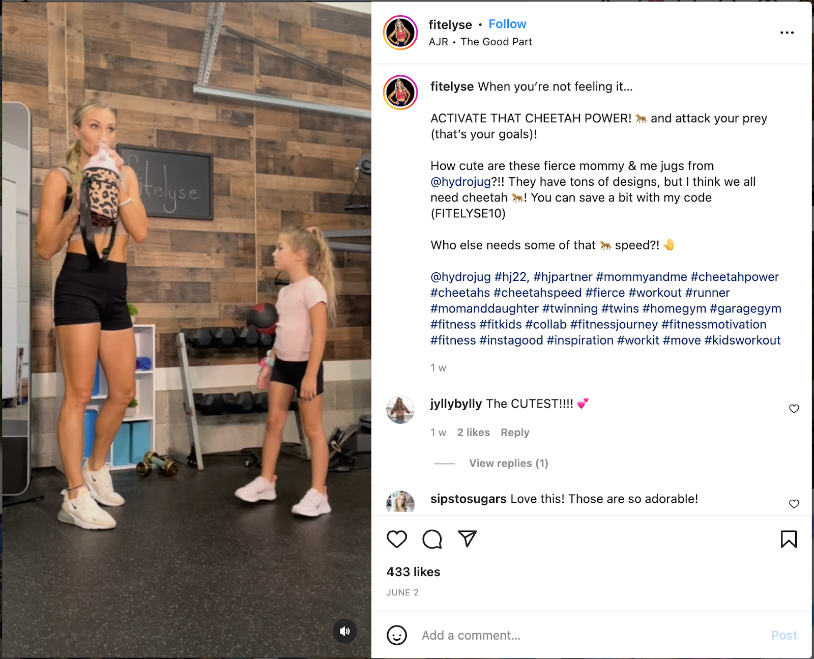 Fitness micro-influencer Elyse Miller has created an engaged community around her expertise in all things fitness.
