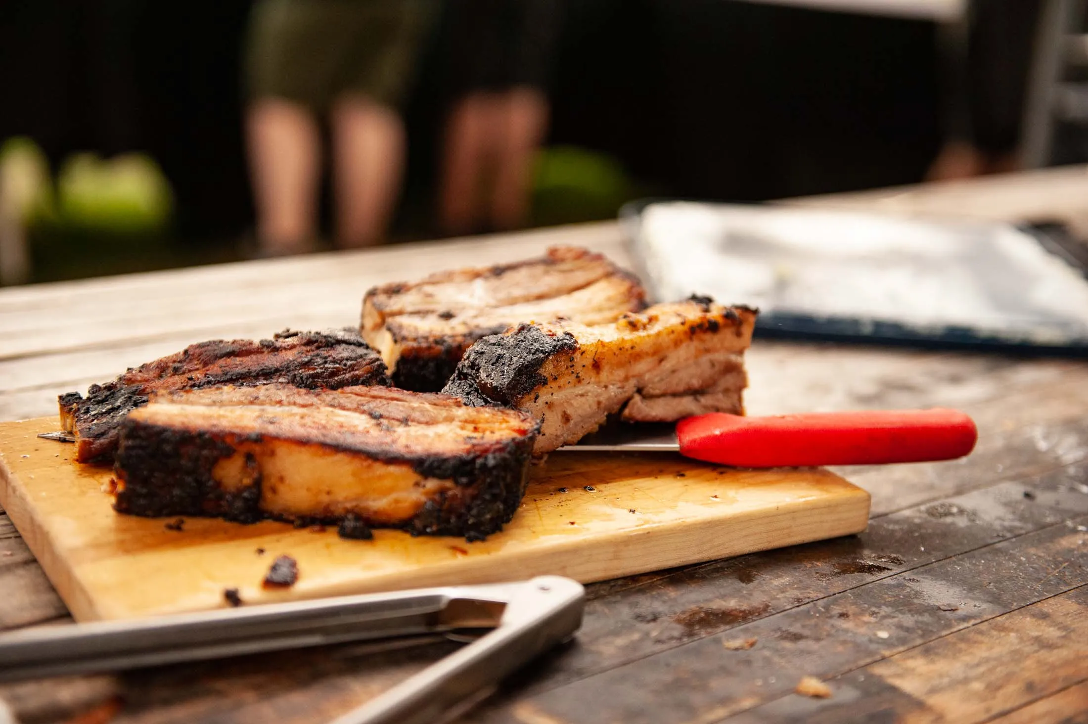 food on cutting board