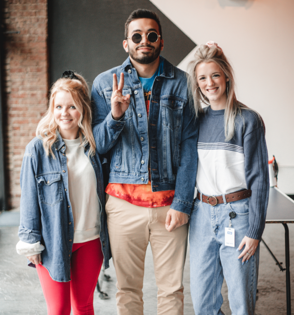 Employees at Next Level Solutions enjoying a day on the job