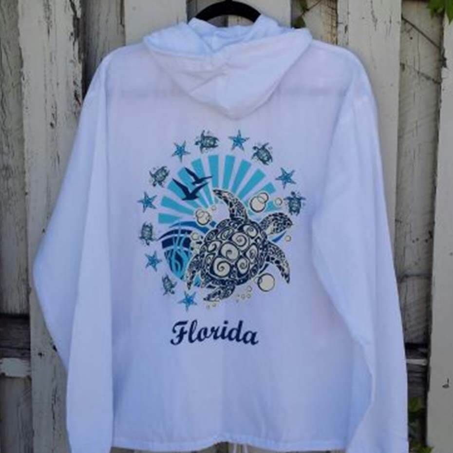 Cottonseed white Florida hoodie
