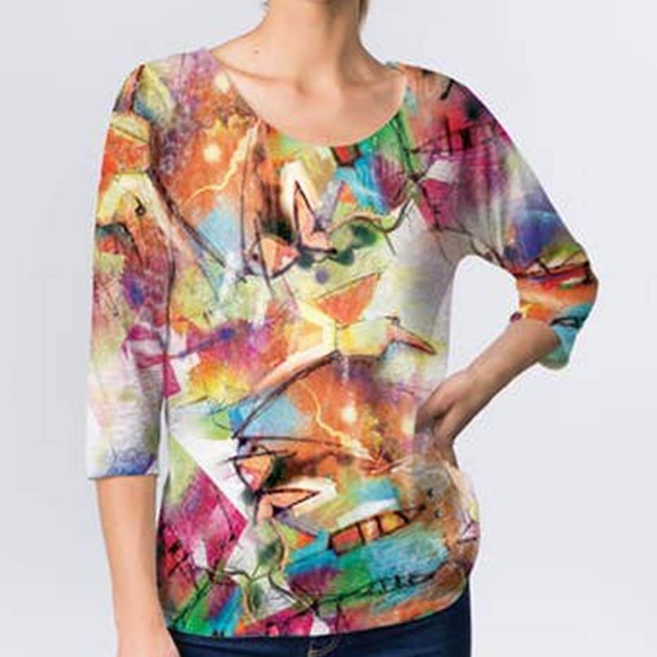 Et' Lois colorful blouse