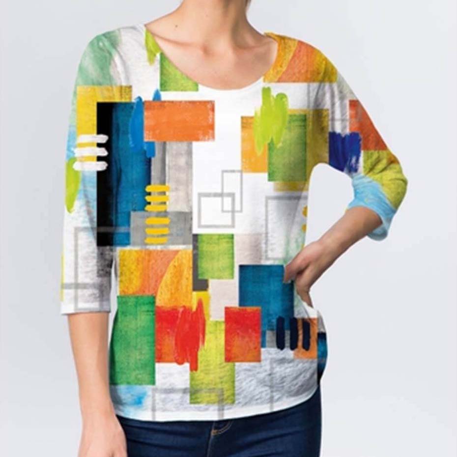 Et' Lois geometric blouse