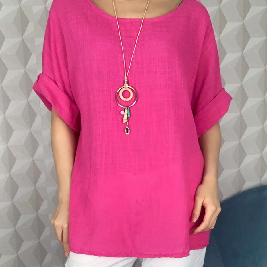 Pink P&R Star blouse at Malena and Magda's Boutique.
