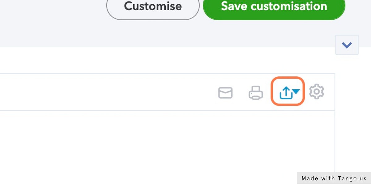 Click the Download/Export Icon