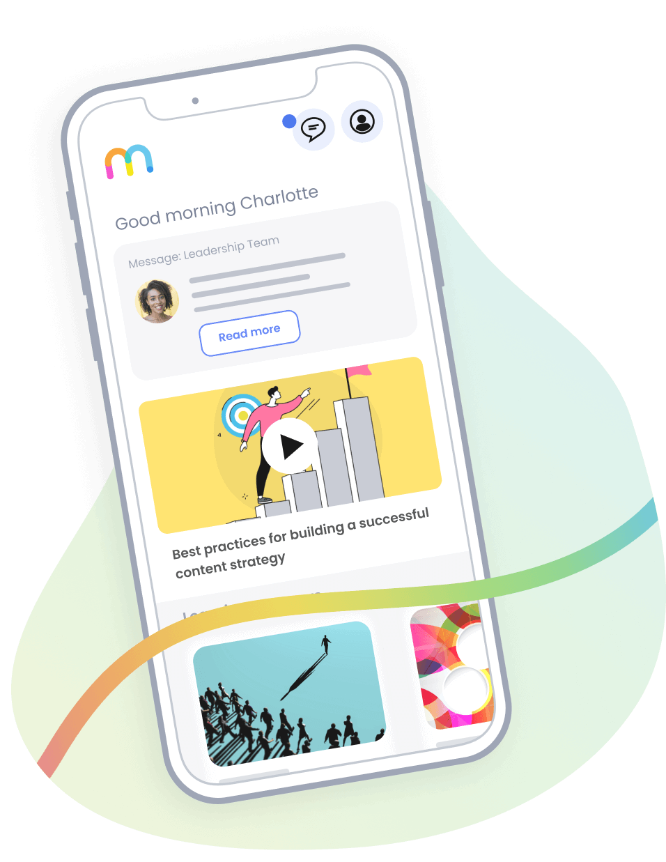 mindset ai dashboard on phone