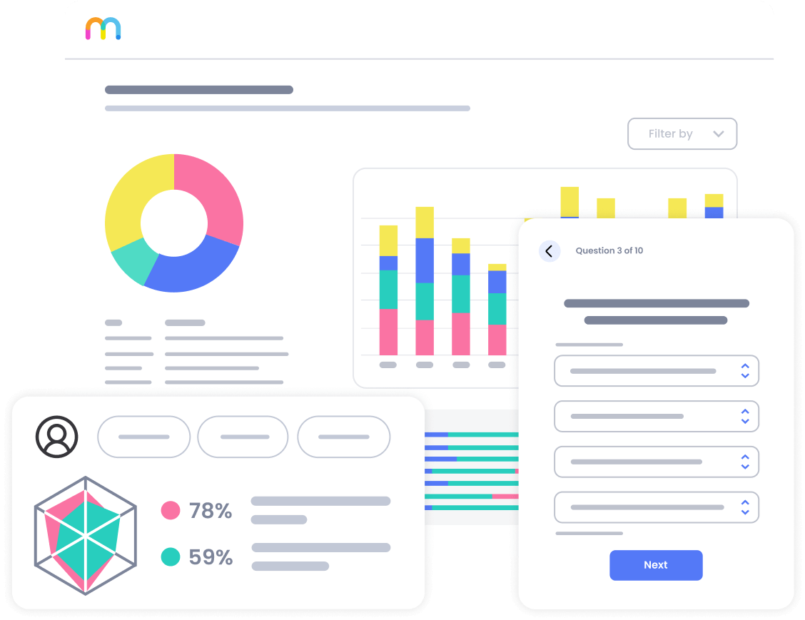Build surveys and 360 assessments