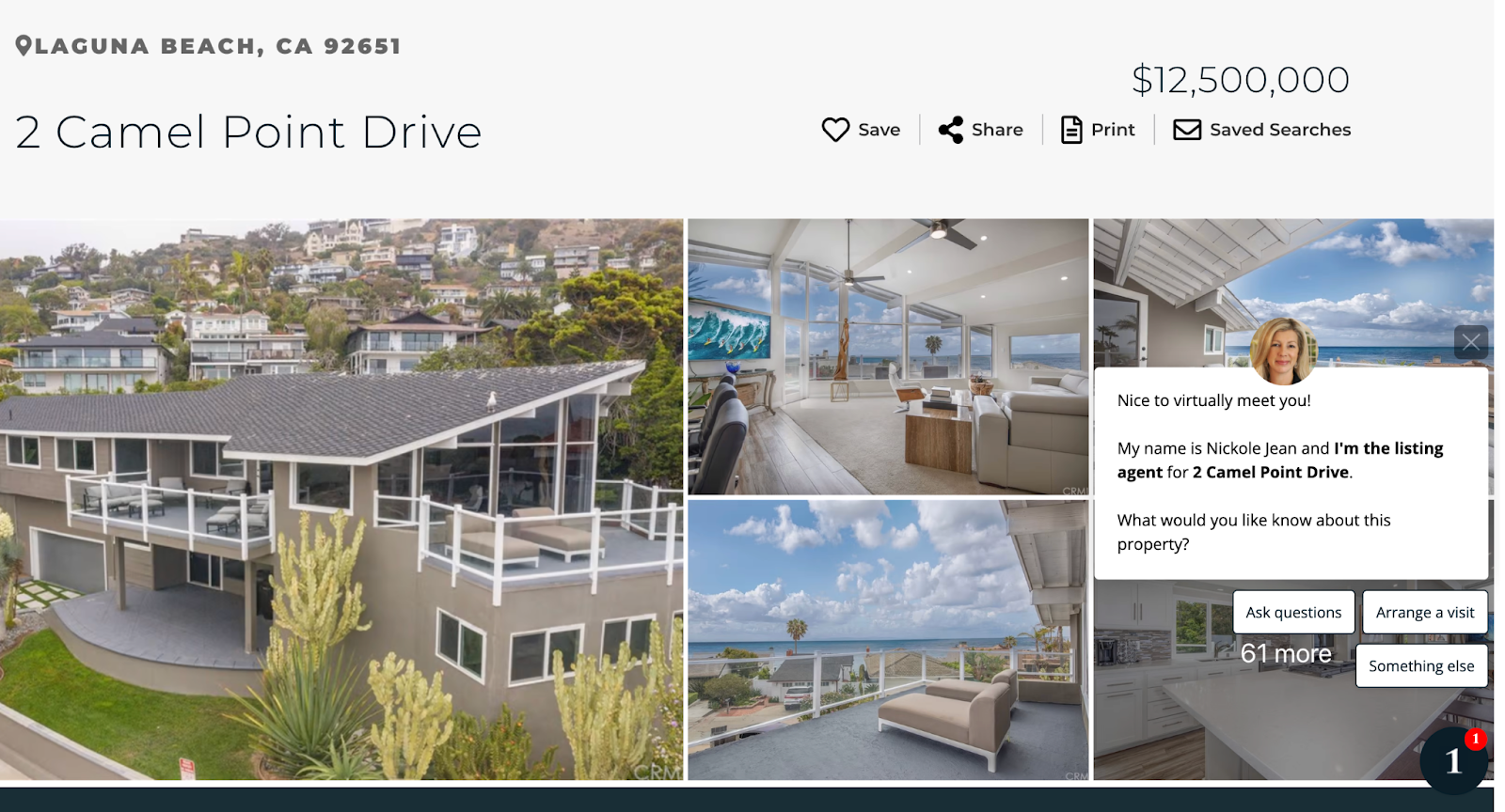 10 real estate conversion ideas to strongly close your 2022- Contextual messaging - An agent chat on the agency’s website