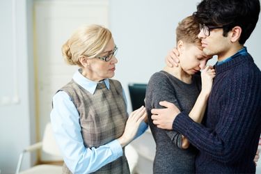 Woman being overly sympathetic