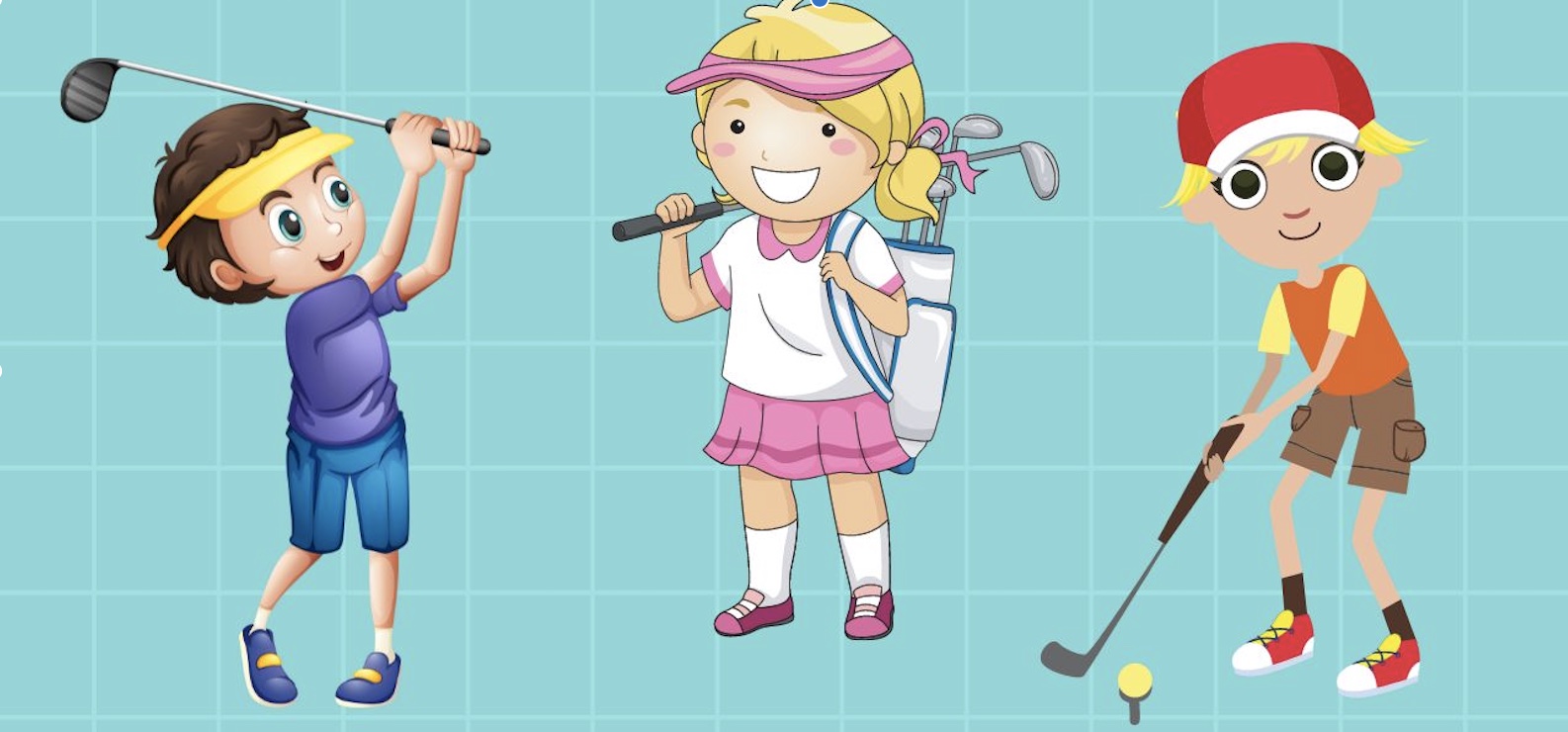 kids golfing