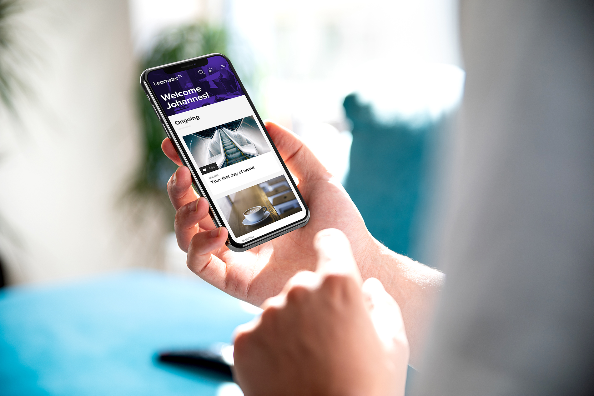Onboarding experiences in Learnster available in mobile
