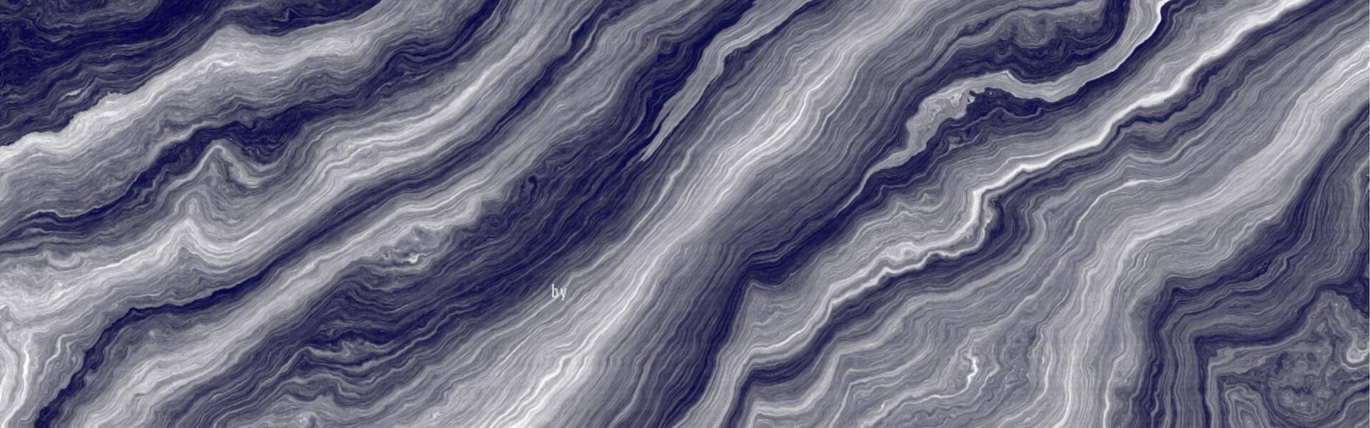 Blue strata rock waves