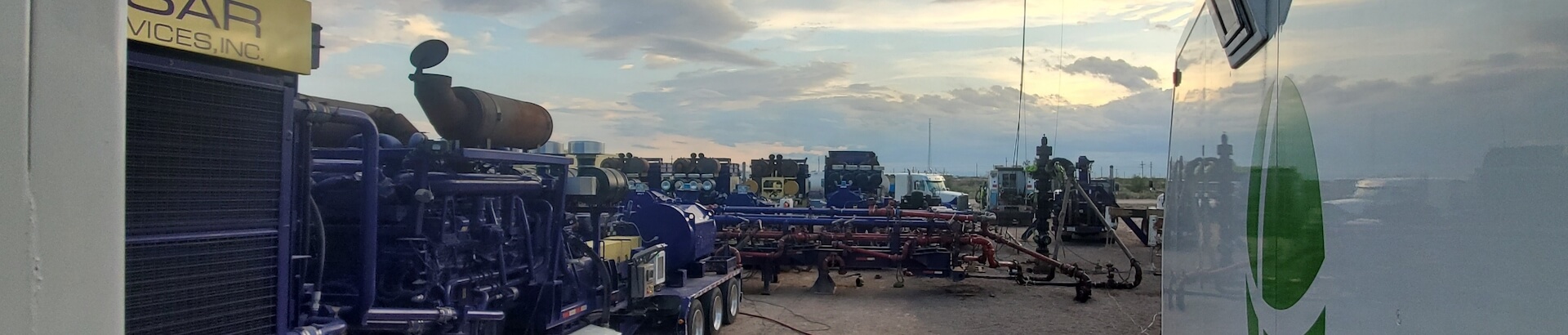 Large equipment on semi trailers
