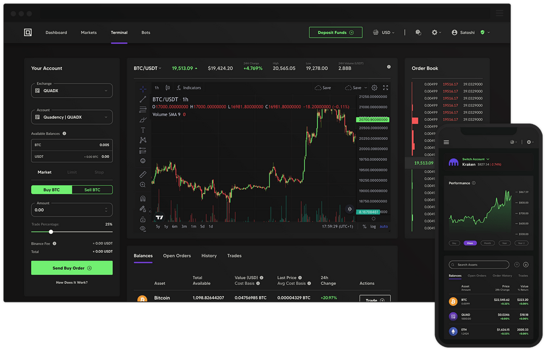 Quadency Crypto Trading Platform
