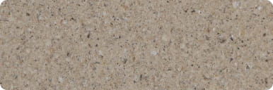 close up of refinishing option "graphite". it is beige with small black and white speckles