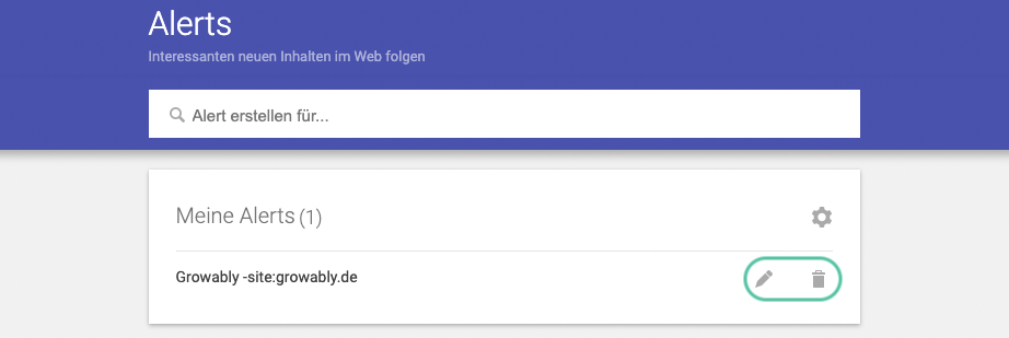 Google Alerts einstellungen