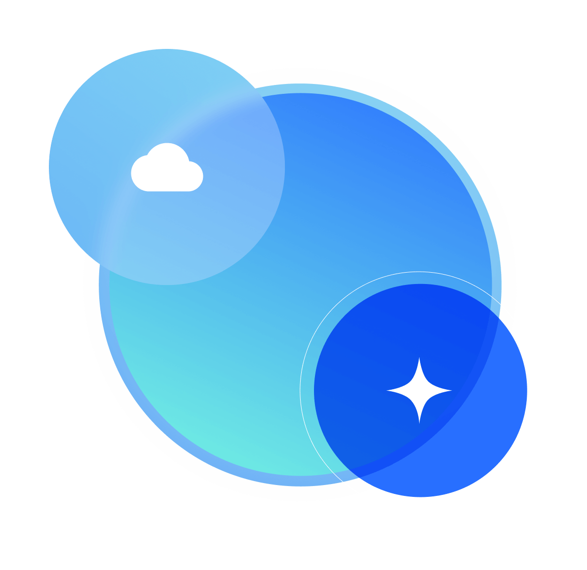 Cloud icon and Wiz star