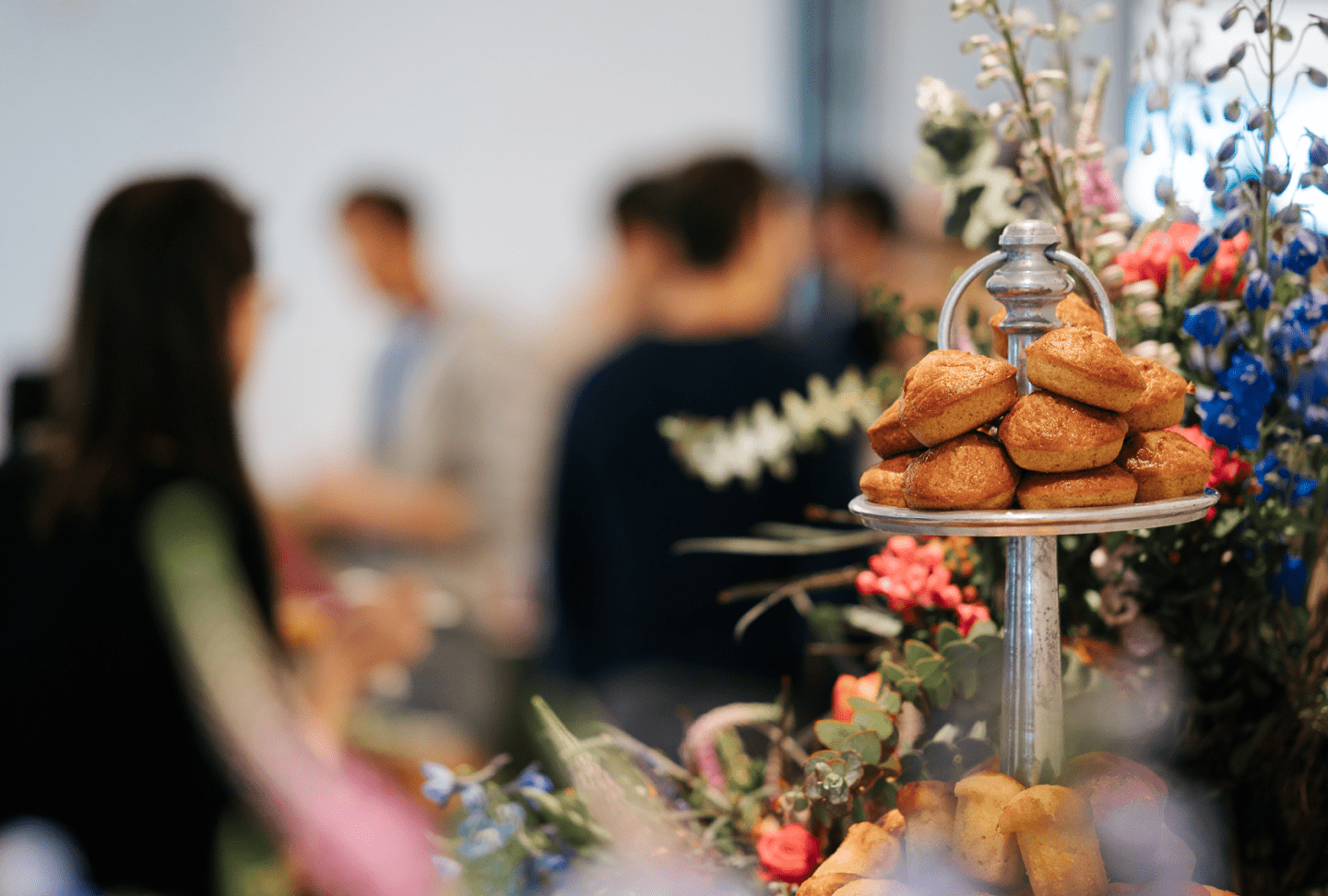 Muffins on a stand