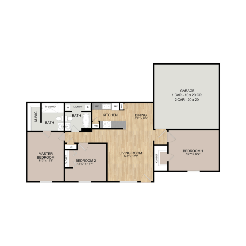 Floor Plans Augusta at Gruene Apartments New Braunfels, Texas