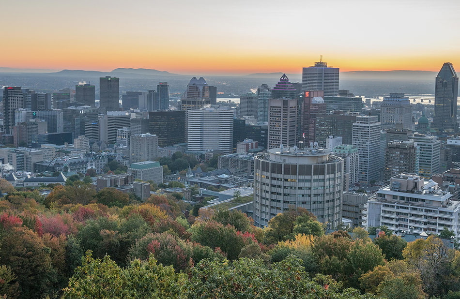 immobilier à Montréal - vue centre ville