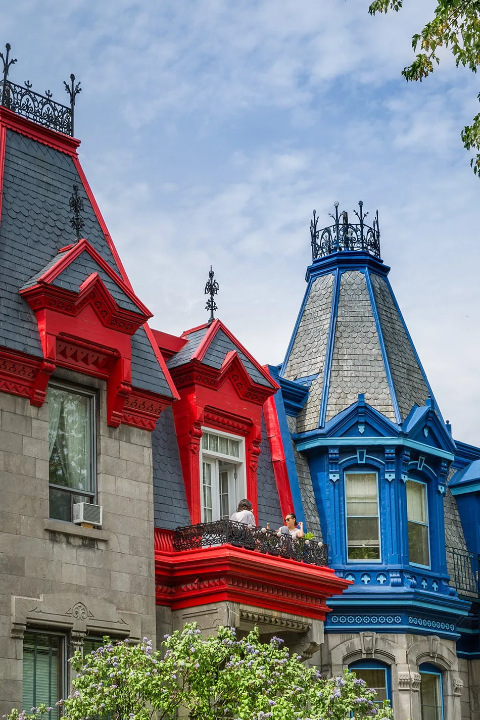 Montréal - toits colorés immeubles du Plateau Mont-Royal