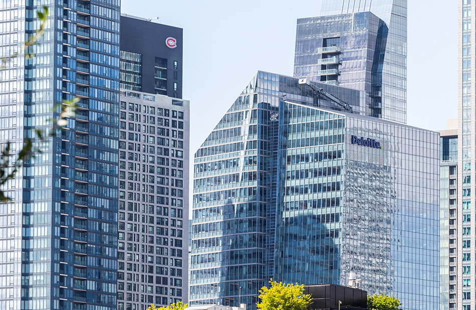 Montréal - immeubles de verre du centre ville