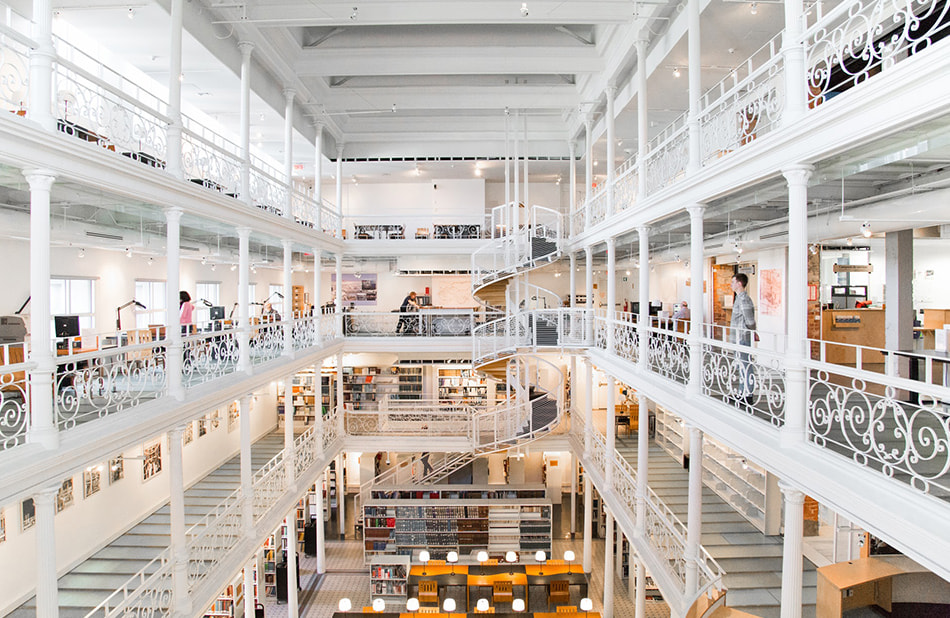 Montréal - bibliothèque - intérieur