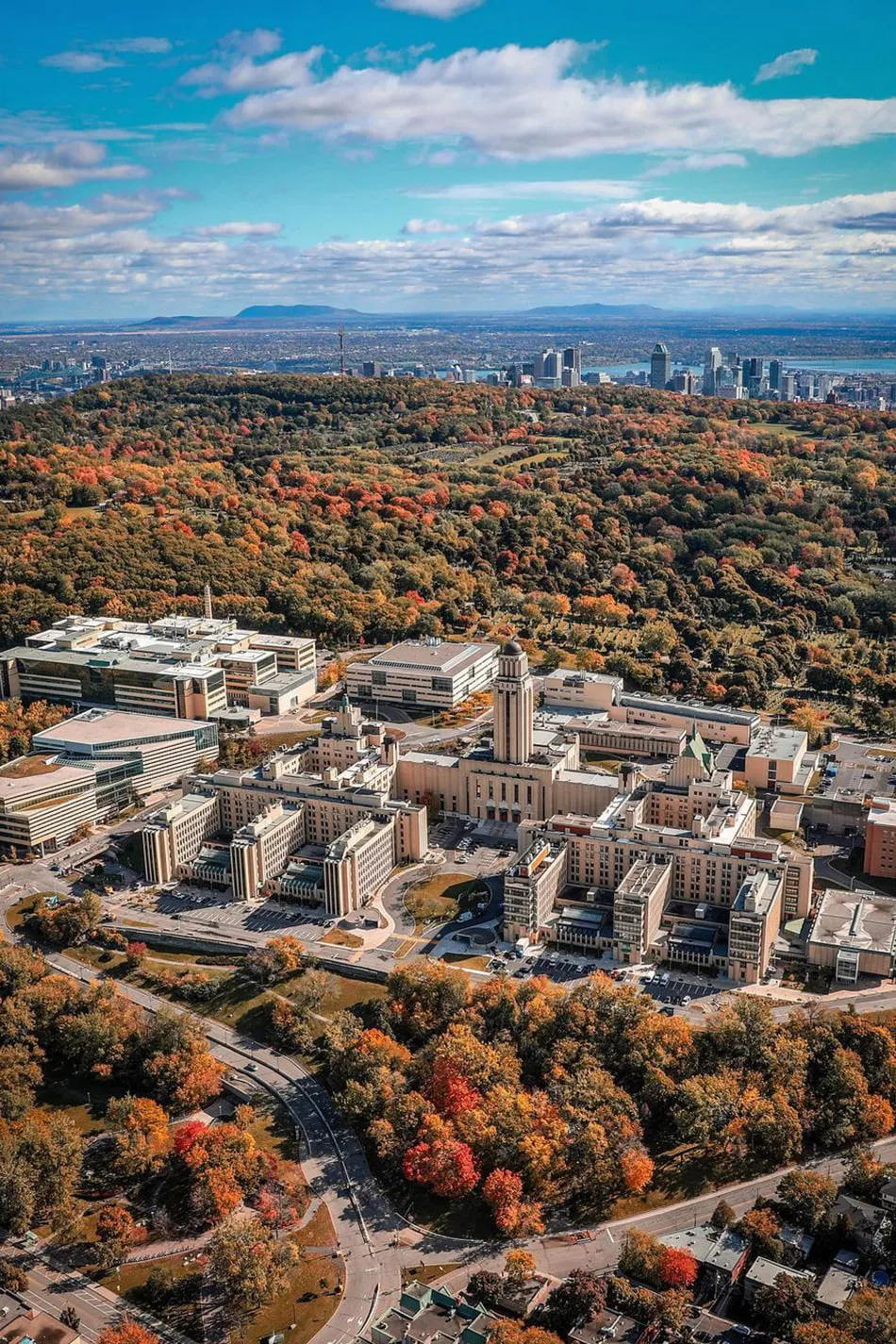 Montréal - Université de Montréal - UDM - vue aérienne