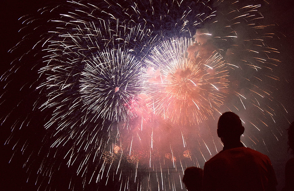 Montréal - feux d'artifice