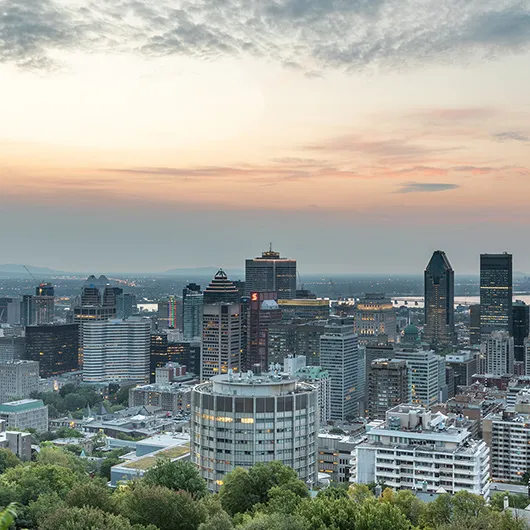 quartiers Montréal - vue centre-ville