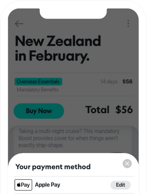 Travel Insurance Purchase InApp Freely AU