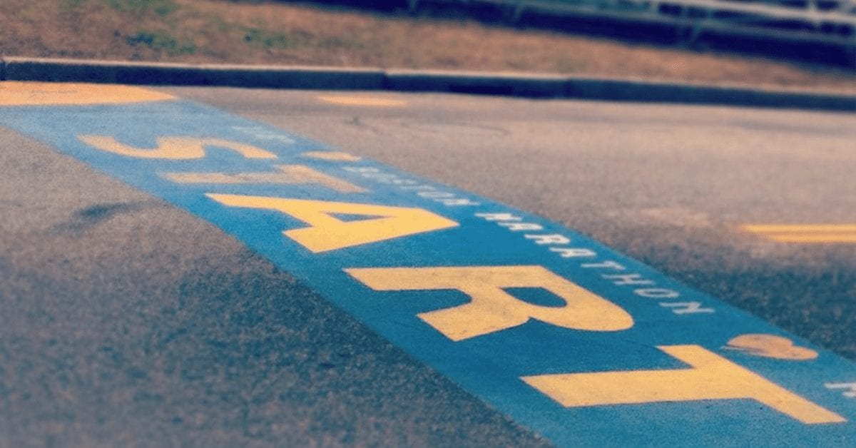 Boston Marathon Starting Line