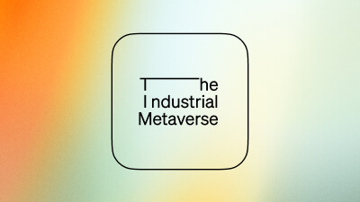 The Industrial Metaverse logo on a gradient background