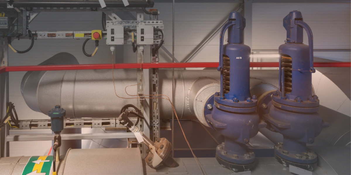 automatic safety valve cast iron and piping system