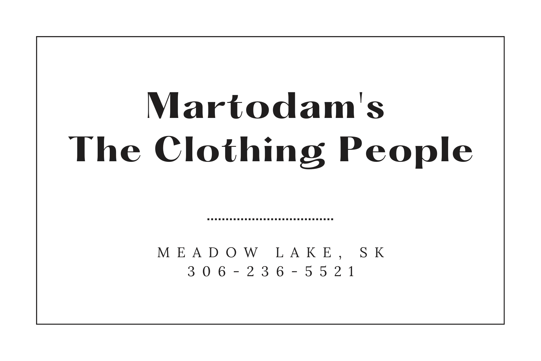 Martodam's The Clothing People