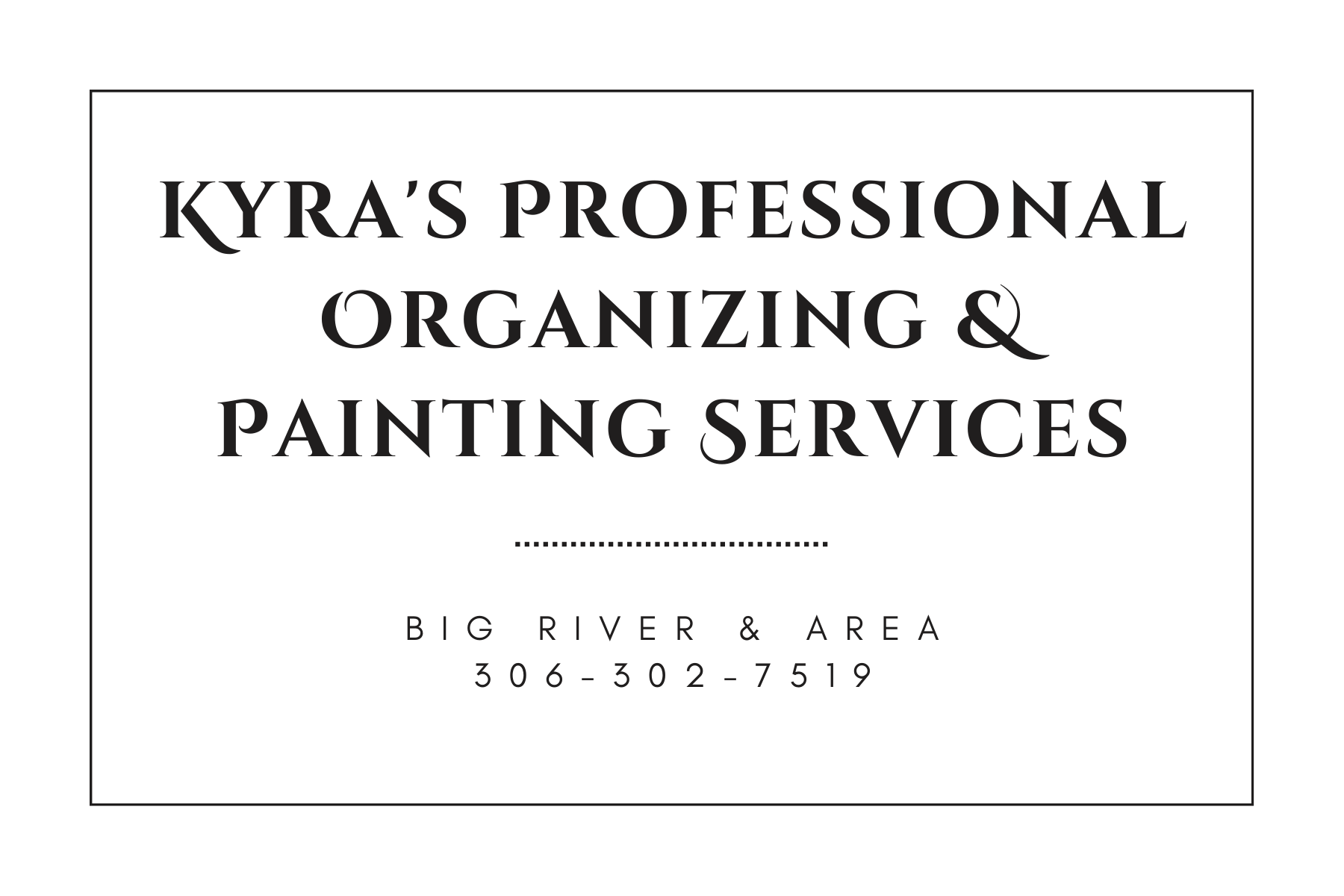 Kyra's Professional Organizing & Painting Services