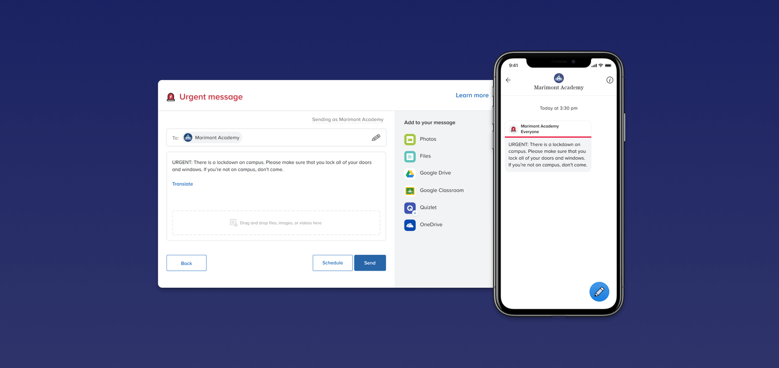 Introducing urgent messaging for emergency communication Remind