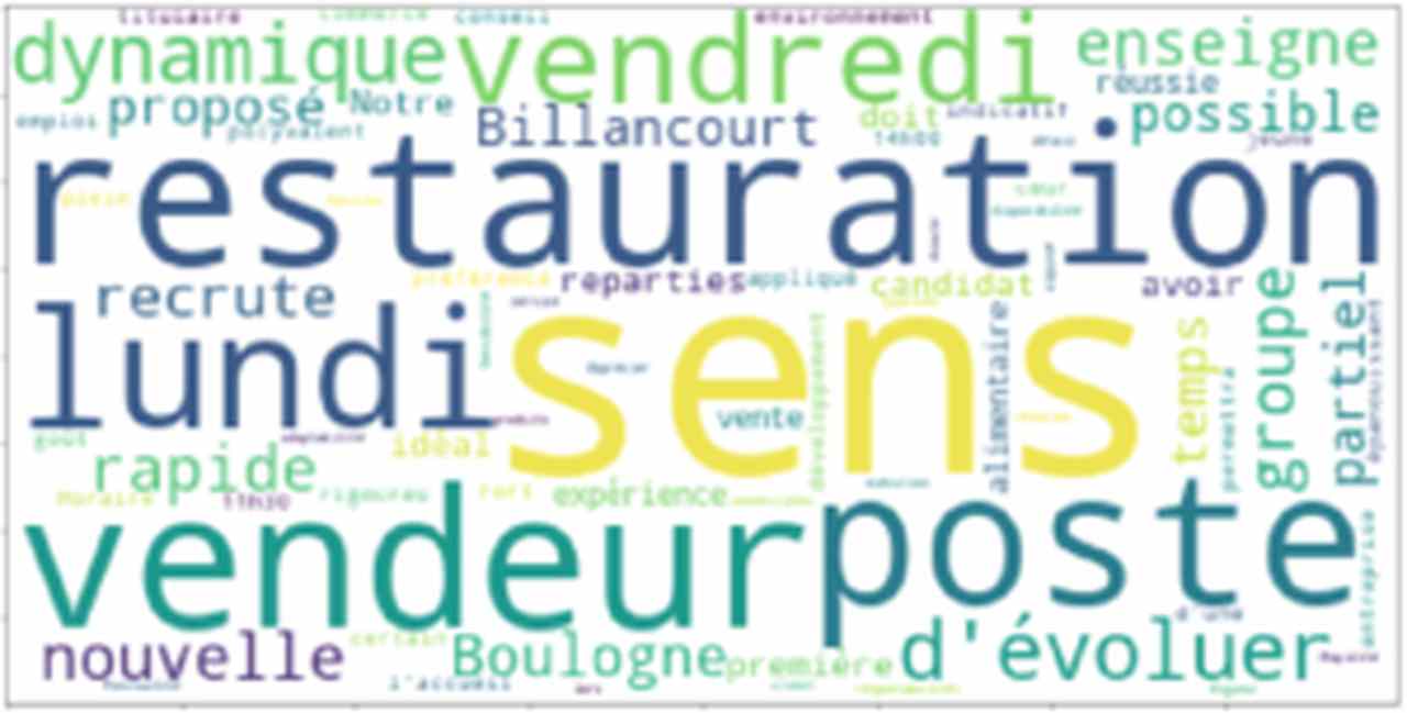 Termes les plus fréquents dans les descriptions et profils recherchés des offres d’emploi