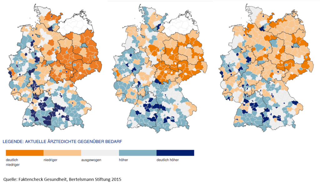 Übersicht zu ausgewählten Ärztedichten