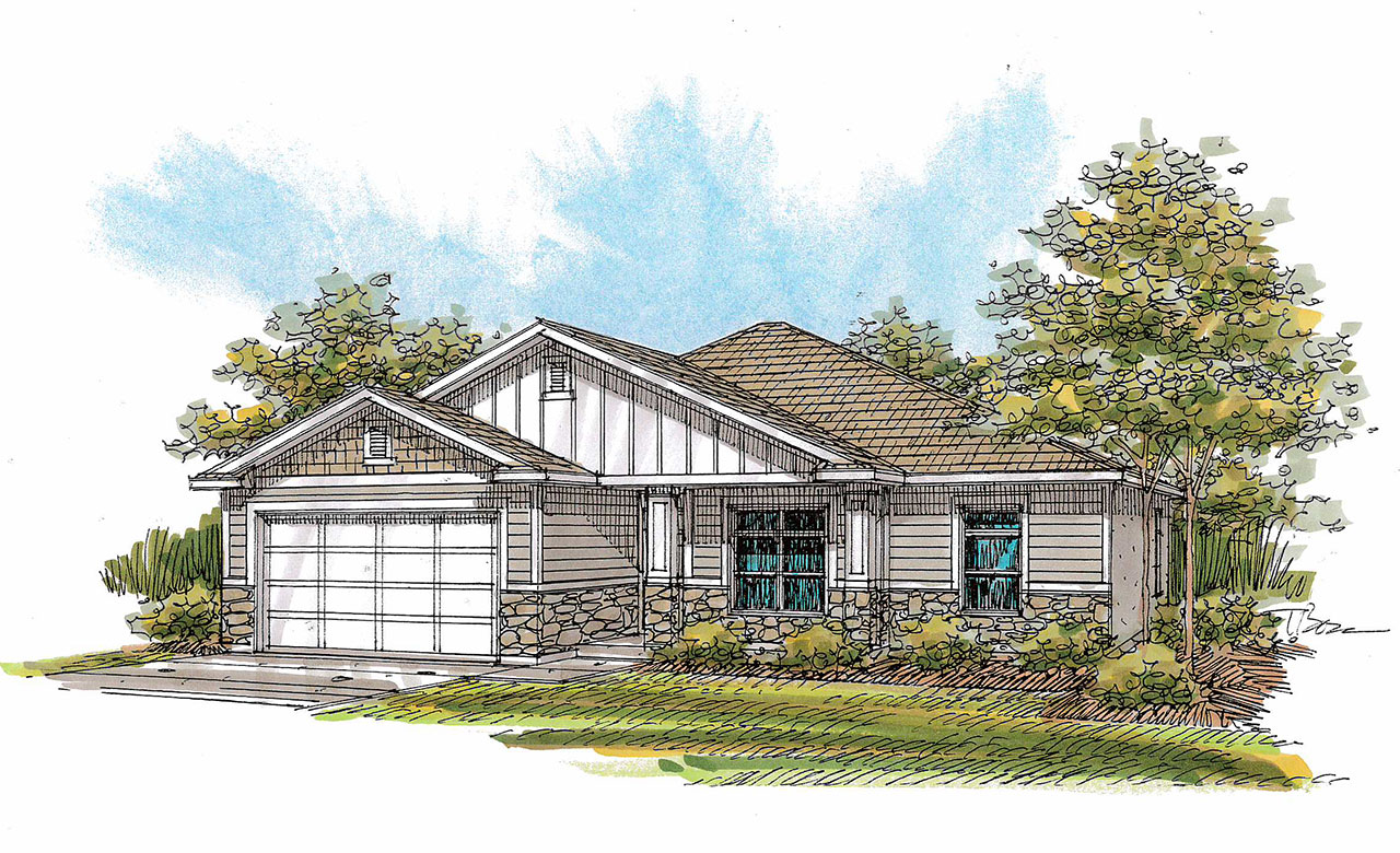 Addison Patio home plan from Sierra Homes