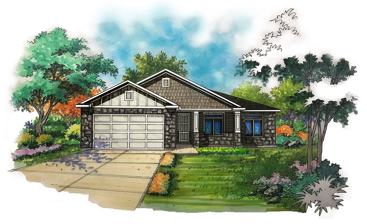 Addison Patio home plan from Sierra Homes