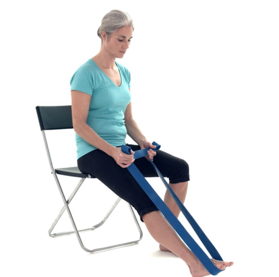 Seated Calf Stretch With Towel Seated Calf Stretch With Towel