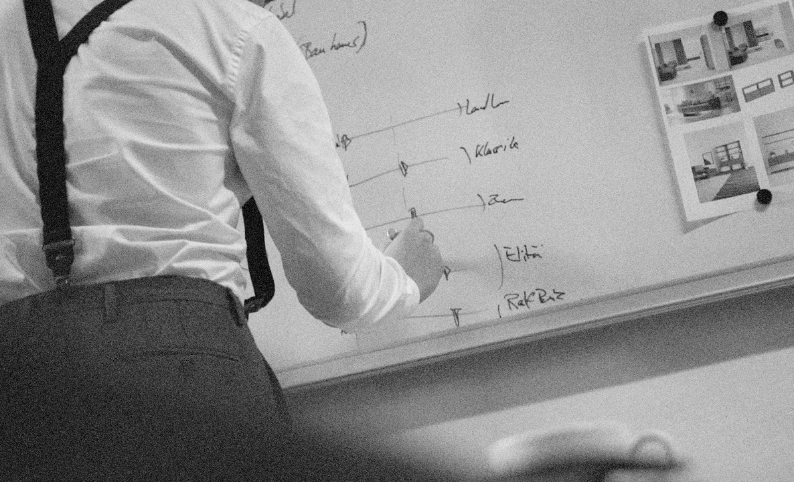 Brand Workshop am Whiteboard